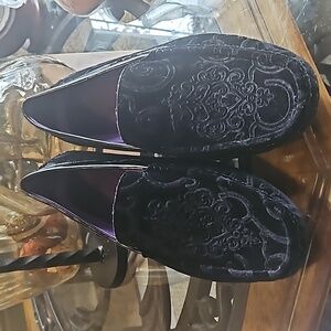 Men Velvet Slip on Tuxedo shoe